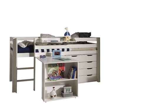 Chambres complètes-Cette PINO-combinaison se compose des éléments suivants  PINO lit compact blan-0