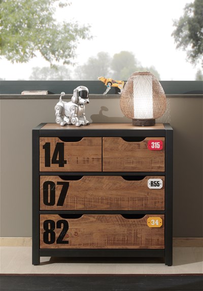 Chambres complètes-Combinaison de chambre d'enfant Alex 4-Vipack-mailleux-13