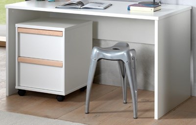 Caisson pour bureau-LONDON CAISSON DE BUREAU BLANC-Vipack-mailleux-1