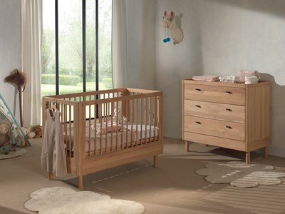 Chambres complètes-Combinaison de chambre d'enfant Forrest Oak 2-chêne-Vipack-mailleux-1