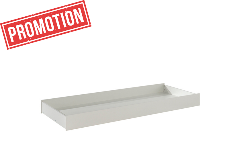 Lit tiroir-LONDON LIT GIGOGNE 90 x 190 cm BLANC-Vipack-mailleux-0