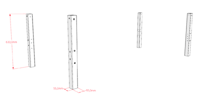 Kit de conversion-SEDA PIEDS POUR SDHS9010-Vipack-mailleux-1