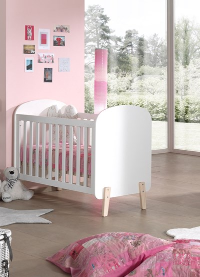 Lit bébé-KIDDY LIT BÉBÉ 60 x 120 cm BLANC-Vipack-mailleux-3