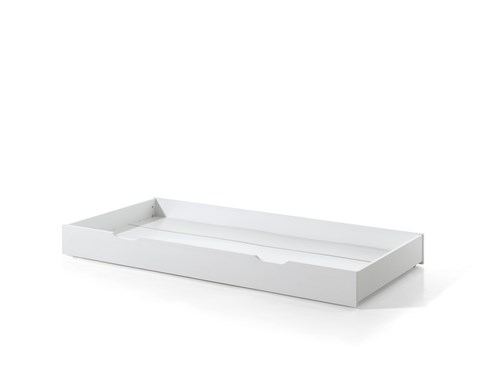 Lit tiroir-DALLAS  CABANE  TIPI LIT GIGOGNE 90 x 190 cm 90 x 190 cm BLANC-Vipack-mailleux-0