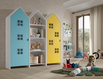 Chambres complètes-Combinaison de chambre d'enfant Casami 3-Vipack-mailleux-1