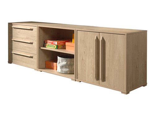 Commode-Combinaison de chambre d'enfant Sam chêne-Vipack-mailleux-0