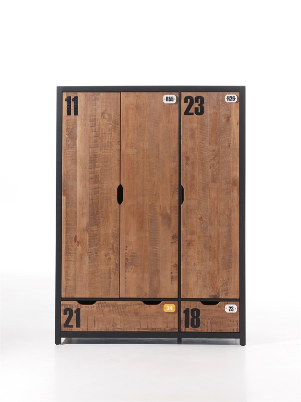 Garde-robe-ALEX ARMOIRE 3 PORTES-Vipack-mailleux-0