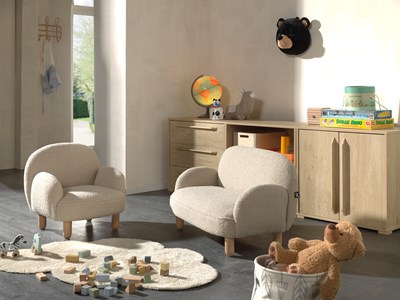 Chaise à bascule-ROCKY SOFA DOUBLE MINI BOUCLÉ DAVIS BEIGE-Vipack-mailleux-3
