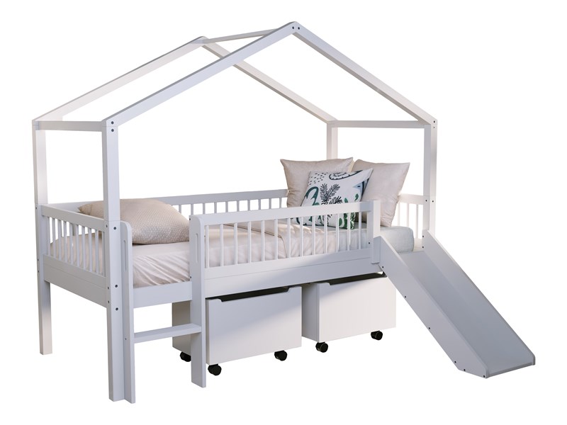 Chambres complètes-Combinaison de chambre d'enfant Forrest Beech hêtre laqué blanc-Vipack-mailleu-0
