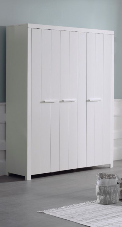 Chambres complètes-Combinaison de chambre d'enfant Erik blanc-Vipack-mailleux-7