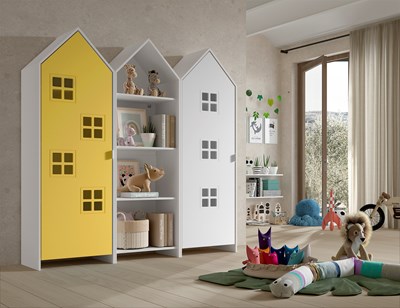Chambres complètes-Combinaison de chambre d'enfant Casami 9-Vipack-mailleux-1