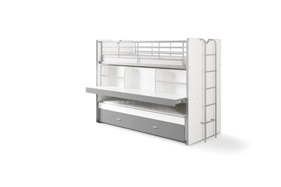Lit superposé-BONNY LIT SUPERPOSÉ (80) 90 x 200 cm ARGENT-Vipack-mailleux-3