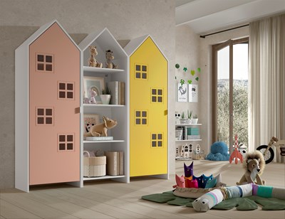 Chambres complètes-Combinaison de chambre d'enfant Casami 6-Vipack-mailleux-1
