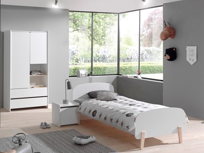 Chambres complètes-Combinaison de chambre d'enfant Kiddy 2-blanc-Vipack-mailleux-1