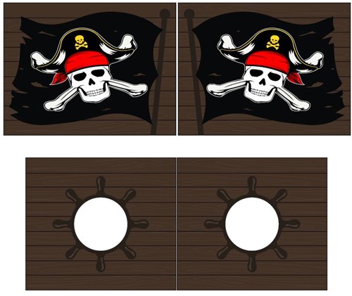 Textile-TEXTILES CARIBIAN PIRATES HOUSSE POUR LIT COMPACT PINOSCOTT-Vipack-mailleux-0