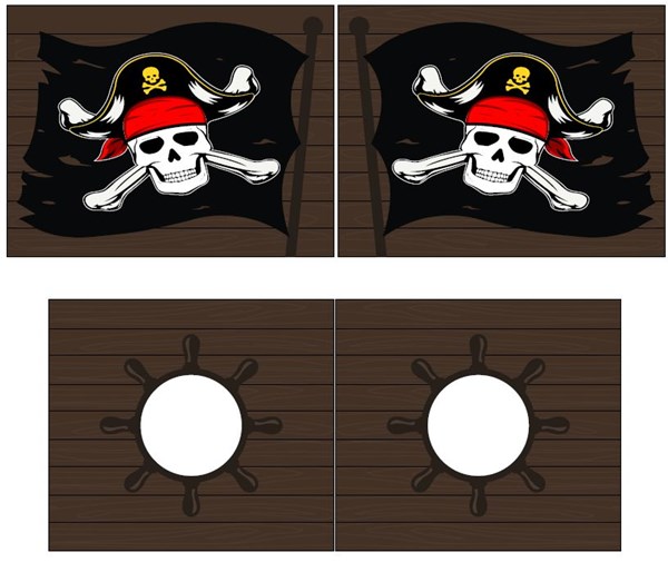Textile-TEXTILES CARIBIAN PIRATES HOUSSE POUR LIT COMPACT PINOSCOTT-Vipack-mailleux-0