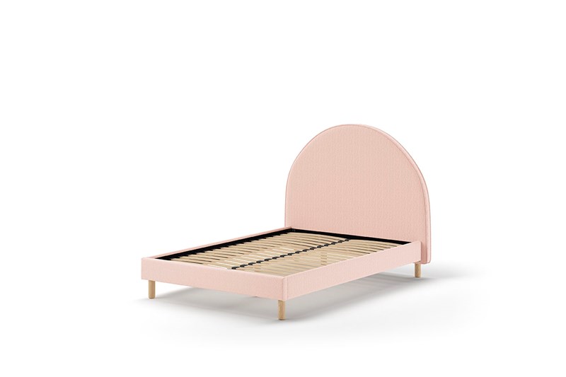 Lit enfant-MOON LIT 140 x 200 cm BOUCLÉ ROSE-Vipack-mailleux-0