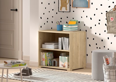 Chambres complètes-Combinaison de chambre d'enfant Sam finition chêne-Vipack-mailleux-11