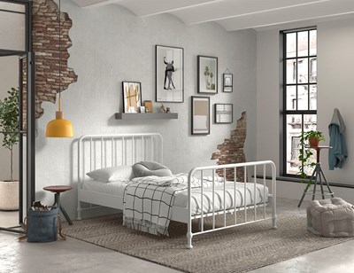 Lit enfant-BRONXX LIT 140 x 200 cm BLANC-Vipack-mailleux-4