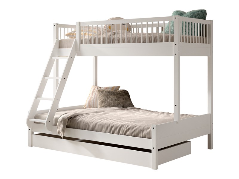 Chambres complètes-Combinaison de chambre d'enfant Forrest Beech hêtre laqué blanc-Vipack-mailleu-0
