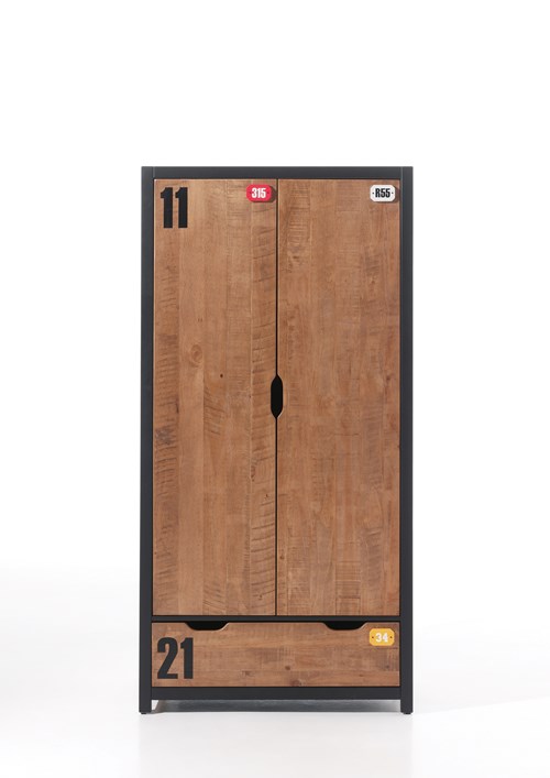 Garde-robe-ALEX ARMOIRE 2 PORTES-Vipack-mailleux-0