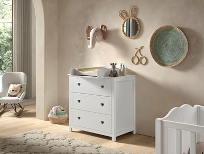Chambres complètes-Combinaison de chambre d'enfant Amori 4-blanc-Vipack-mailleux-9
