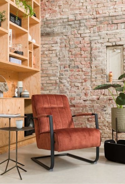Fauteuils cuir-Northon, fauteuil avec accoudoir en bois vintage clay  white  black-Henders & Haze-25