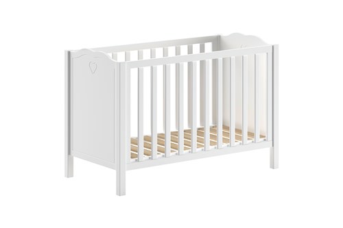 Lit bébé-AMORI LIT BÉBÉ AMORI 60 x 120 cm BLANC-Vipack-mailleux-0