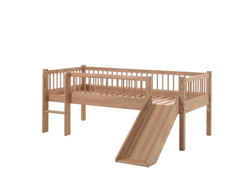 Lit mi-hauteur-FORREST LIT MI-HAUTEUR BAS AVEC TOBOGGAN 90 x 200 cm CHÊNE-Vipack-mailleux-0