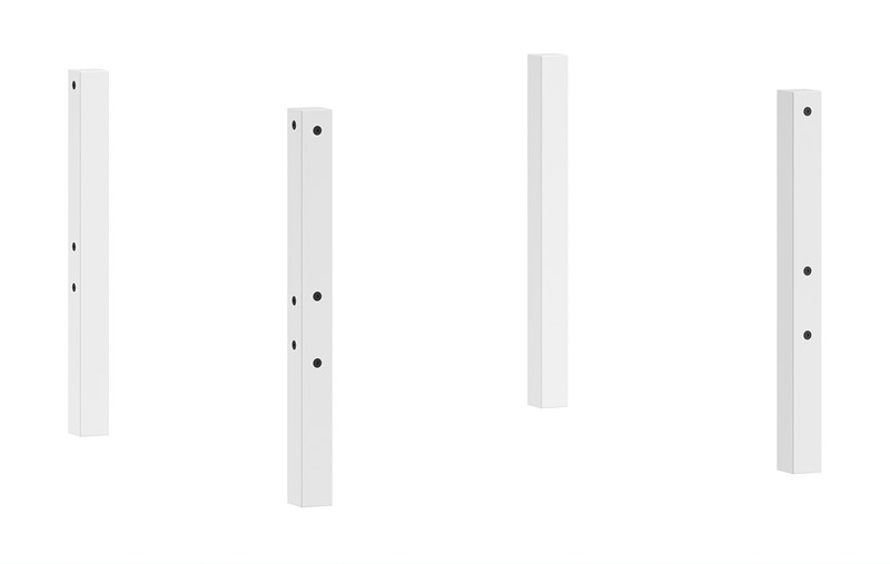 Kit de conversion-FORREST PIEDS POUR LITS MI-HAUTEURS HÊTRE BLANC-Vipack-mailleux-0