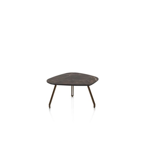 Tables de salon-Mogana, Table basse 72 x 60 cm, primo laminato (HPL), pieds brun acier-Henders & -0