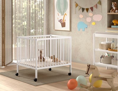 Parc bébé-DINO PARC BÉBÉ 95 x 75 cm BLANC-Vipack-mailleux-1