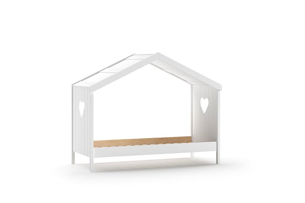 Lit enfant-AMORI LIT CABANE 90 x 200 cm BLANC-Vipack-mailleux-0