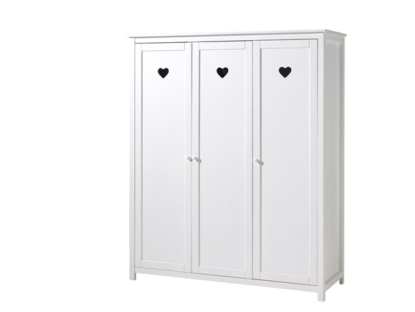 Garde-robe-AMORI ARMOIRE 3 PORTES BLANC-Vipack-mailleux-0