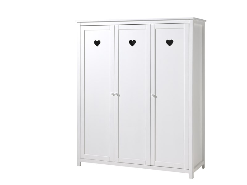 Garde-robe-AMORI ARMOIRE 3 PORTES BLANC-Vipack-mailleux-0