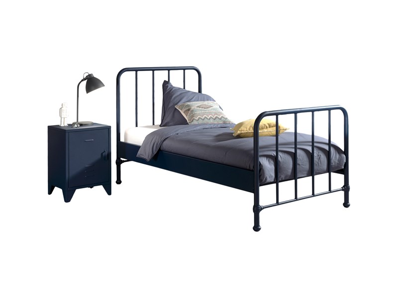 Chambres complètes-Combinaison de chambre d'enfant Bronxx bleu-Vipack-mailleux-0