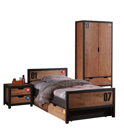 Chambres complètes-Combinaison de chambre d'enfant Alex 4-Vipack-mailleux-0