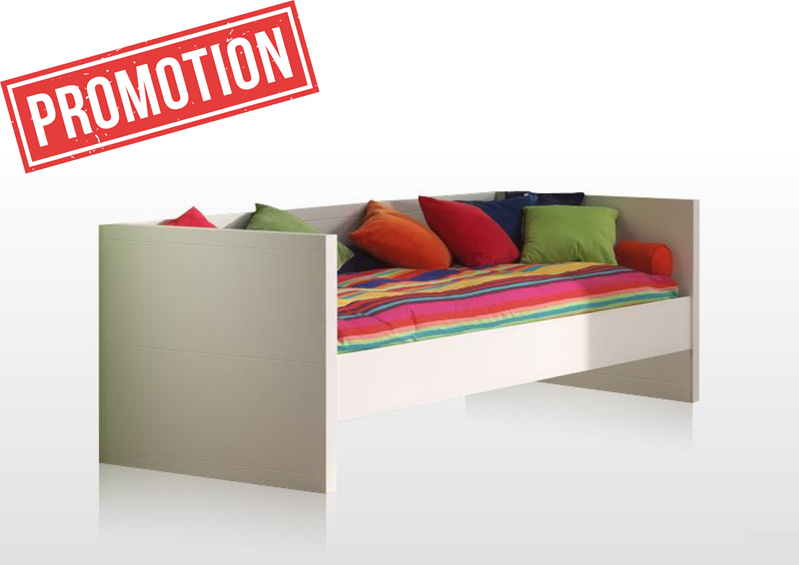 Lit enfant-LARA LIT CAPITAINE 90 x 200 cm BLANC-Vipack-mailleux-0