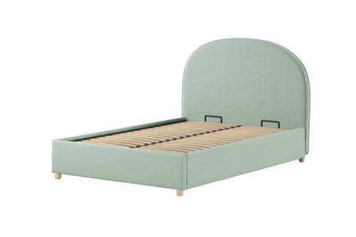 Lit enfant-MOON STORAGE LIT 140 x 200 cm BOUCLÉ VERT-Vipack-mailleux-0