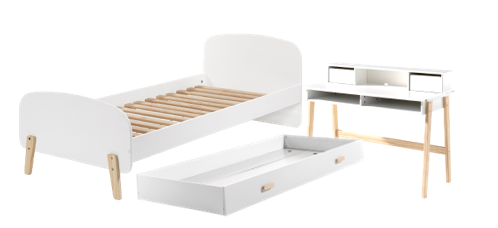 Chambres complètes-Combinaison de chambre d'enfant Kiddy 7-Vipack-mailleux-0