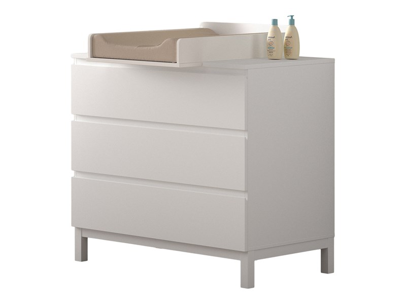 Chambres complètes-Combinaison de chambre d'enfant Eva 4-blanc-Vipack-mailleux-0