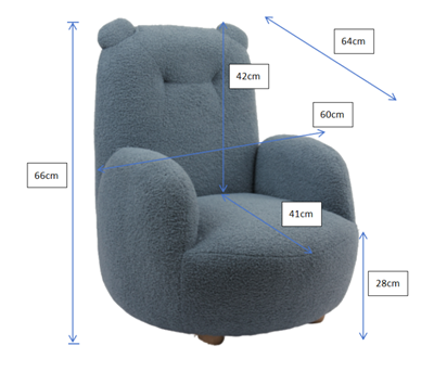 Chaise à bascule-ROCKY SOFA OURS MINI BOUCLÉ DAVIS BLEU-Vipack-mailleux-2