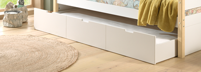 Lit tiroir-MARGRIT LIT GIGOGNE 90 x 190 cm BLANC-Vipack-mailleux-3