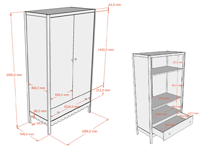 Chambres complètes-Combinaison de chambre d'enfant Swingo 4-clay-Vipack-mailleux-16