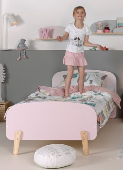 Lit enfant-KIDDY LIT 90 x 200 cm OLD PINK-Vipack-mailleux-4