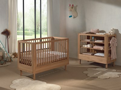 Chambres complètes-Combinaison de chambre d'enfant Forrest Oak 2-chêne-Vipack-mailleux-1