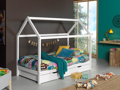 Chambres complètes-Combinaison de chambre d'enfant Dallas,Out Of Collection blanc-Vipack-mailleux-1