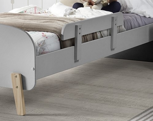 Barrière de sécurité-KIDDY BARRIÈRE DE LIT COOL GREY-Vipack-mailleux-1