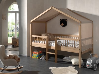 Chambres complètes-Combinaison de chambre d'enfant Forrest Oak chêne-Vipack-mailleux-1