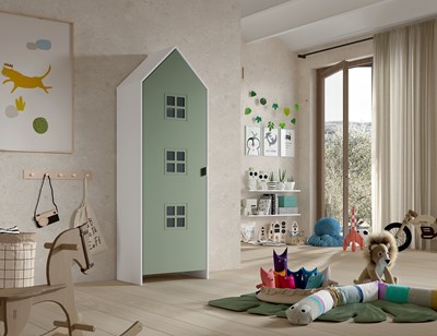 Garde-robe-CASAMI BRUGES ARMOIRE ENTANGLED GREEN-Vipack-mailleux-1
